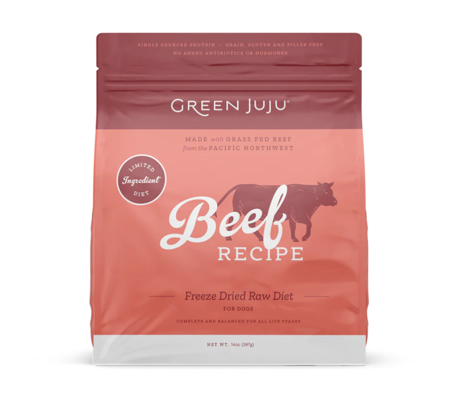 Beef Recipe Freeze Dried Raw Diet - Green Juju