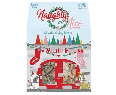 Naughty or Nice Carob & Peanut Butter Dog Treats - SP Naughty or Nice Carob & Peanut Butter Dog Treats - SP