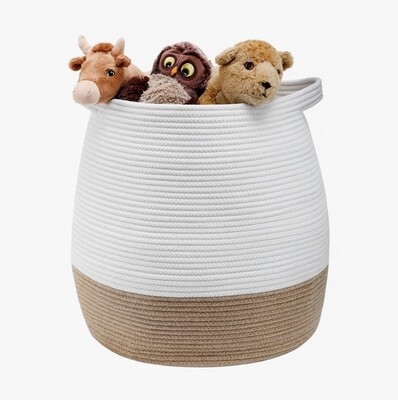 Rope &amp; Jute Toy Bin 