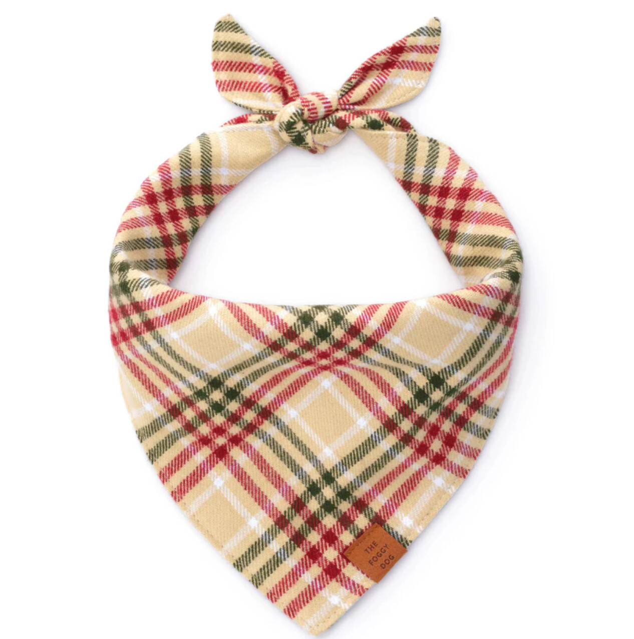 Eggnog Plaid Flanner Bandana - FD
