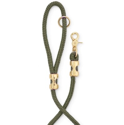 Olive Green Rope Leash - FD