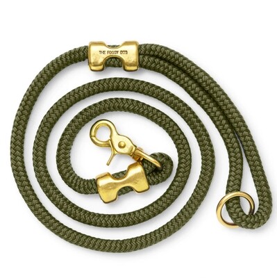 Olive Green Rope Leash - FD