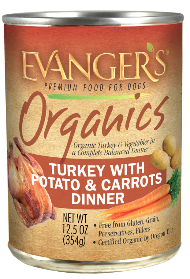 Organics Turkey w/ Potato & Carrots Dinner - Evanger's