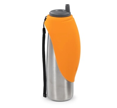 Double Wall Stainless Travel Bottle w/ Flip Bowl