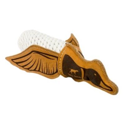 Natural Leather &amp; Rope Quacker Duck Toy - TT