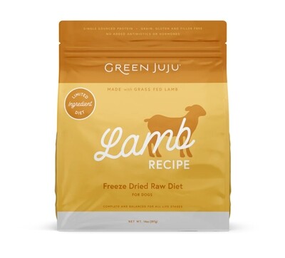 Lamb Recipe Freeze Dried Raw Diet - Green Juju