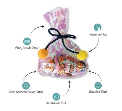 Clown Fish In A Bag Catnip Toy - FS