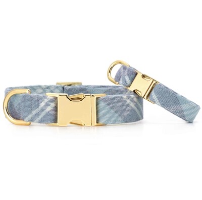 Blue Frost Plaid Flannel Collar - FD