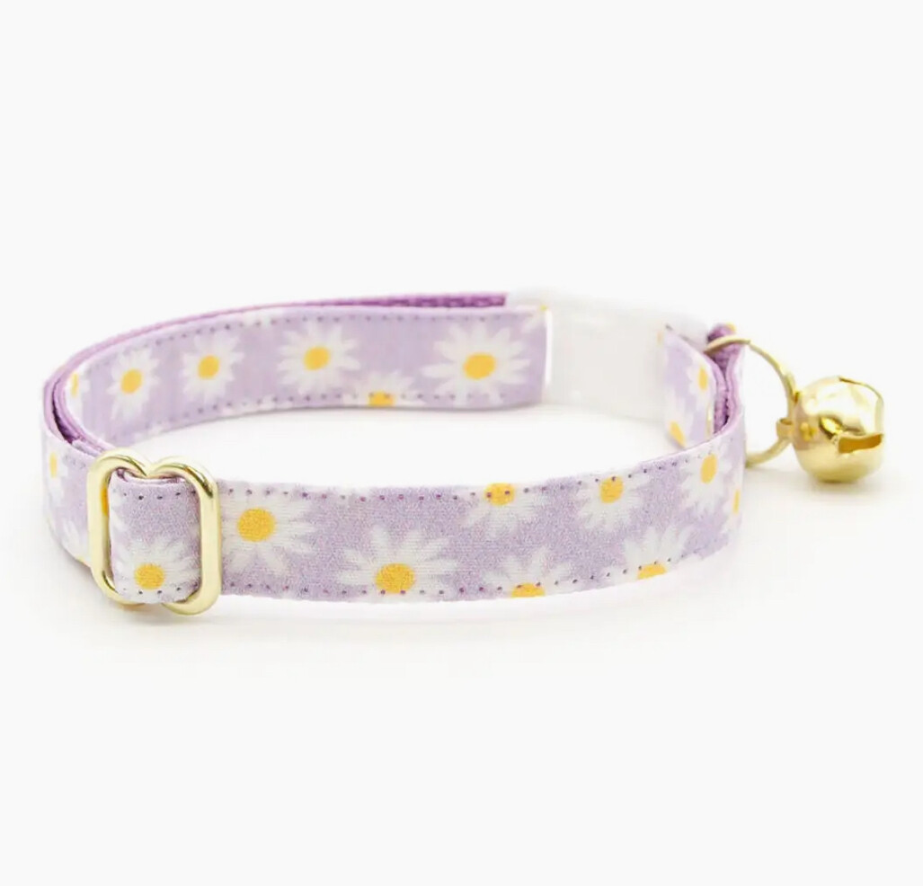 Purple Daisy Cat Collar - MBC