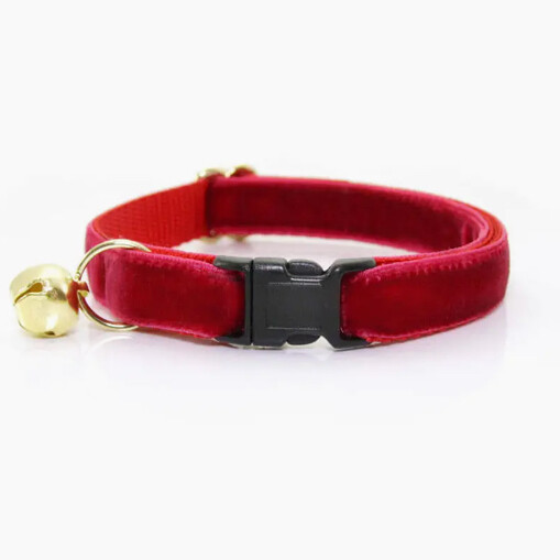 Red Velvet Cat Collar - MBC