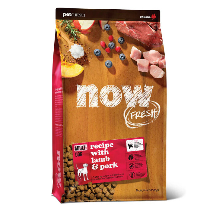 Grain Free Lamb &amp; Pork Adult Dog Food - NOW Fresh