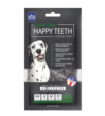 Happy Teeth Cheese-Char Dental Chew