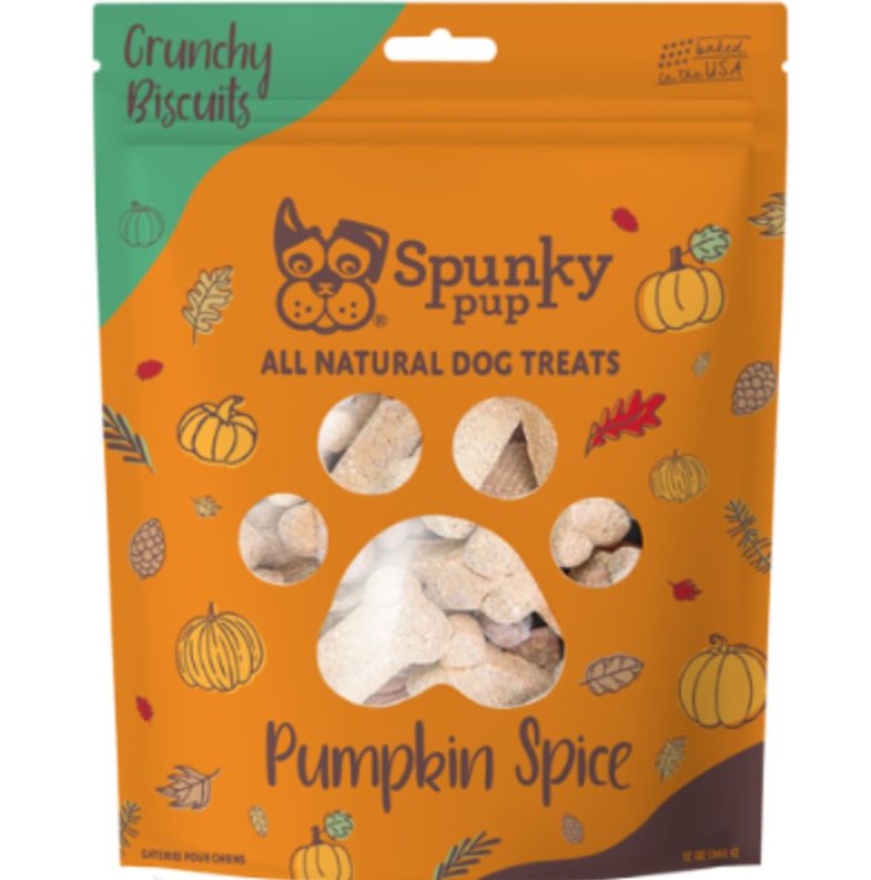 Pumpkin Spice Crunchy Biscuits - Spunky Pup