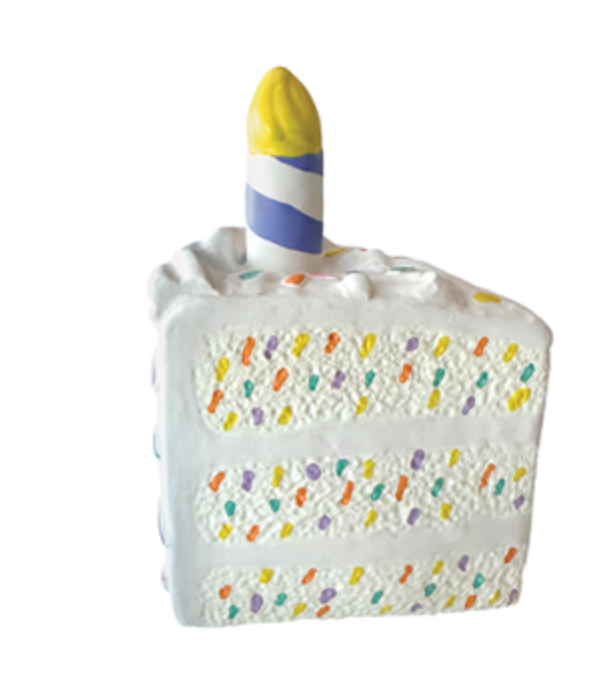 Latex Birthday Cake Slice - Sprinkles