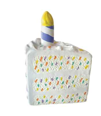 Latex Birthday Cake Slice - Sprinkles