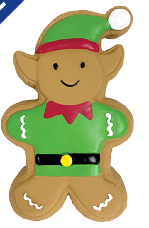 Latex Gingerbread Elf Cookie Toy - FFB
