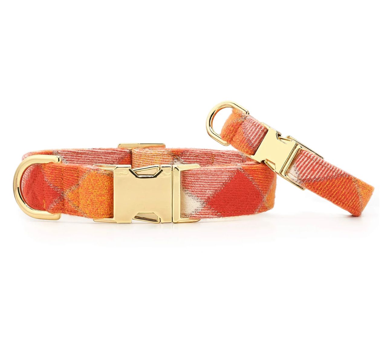 Pumpkin Spice Plaid Collar - FD