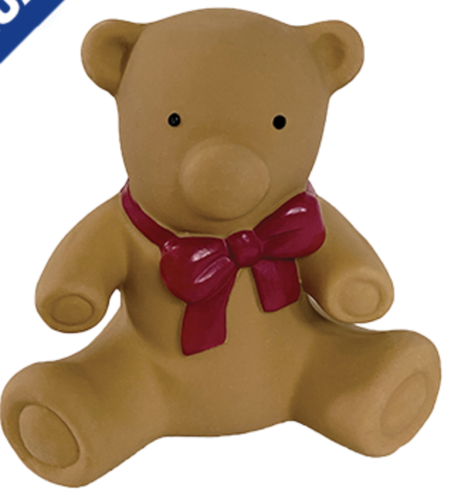 Latex Bear w/Scarf Toy - FFB