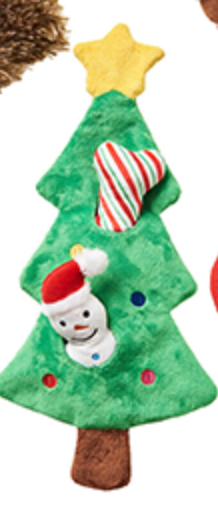 Christmas Tree w/ Snowman &amp; Bone - Hide &amp; Seek Toy