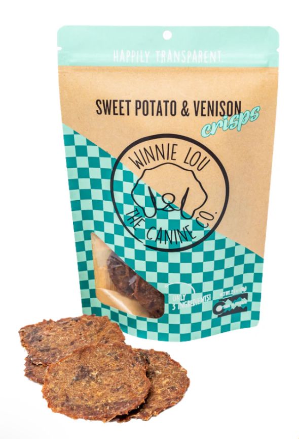 Sweet Potato &amp; Venison Crisps - Winnie Lou