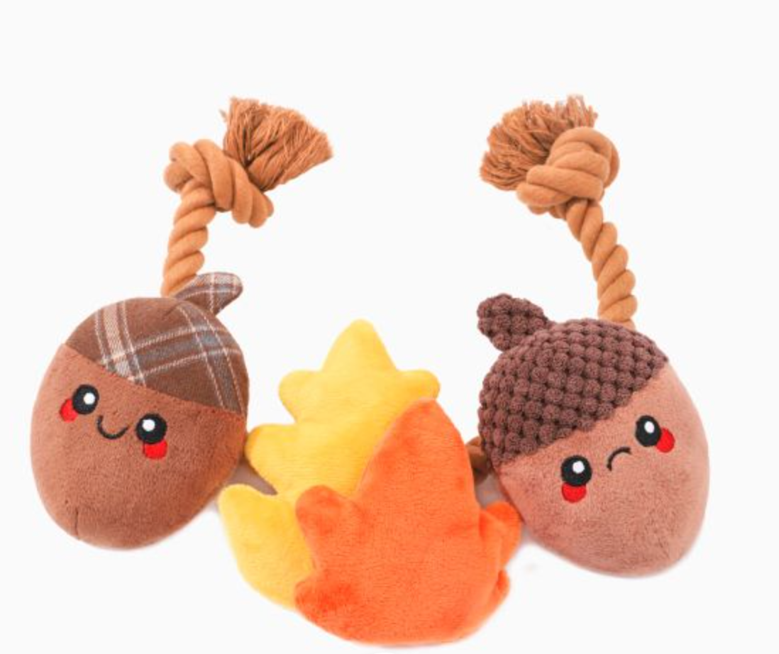 Acorn &amp; Leaf Rope Toy - HS