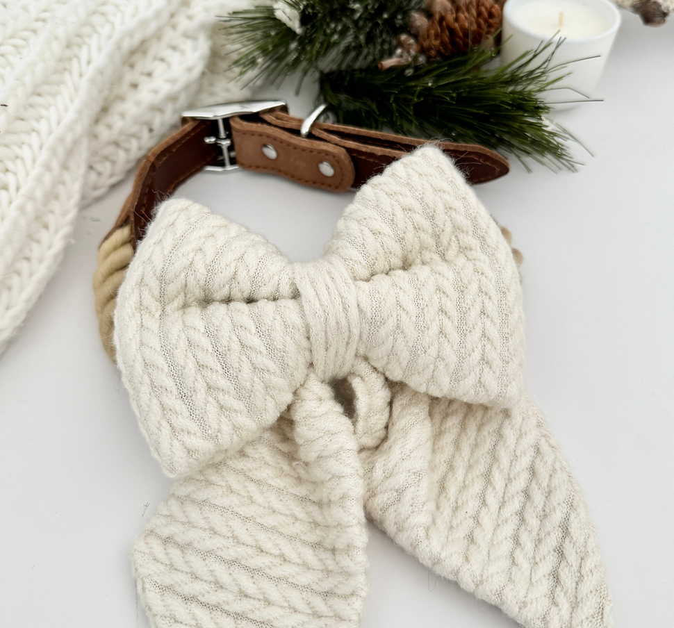 Cable Knit Sailor Bow - BM