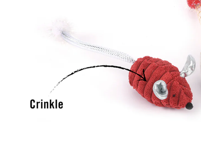 Red Christmas Catnip Mouse - P.L.A.Y. Red Christmas Catnip Mouse - P.L.A.Y.