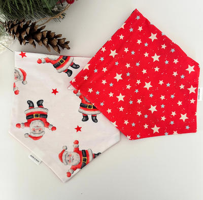 Santa &amp; Stars Reversible Bandana - BM