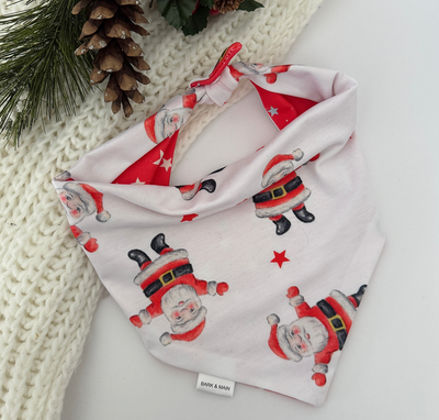 Santa & Stars Reversible Bandana - BM