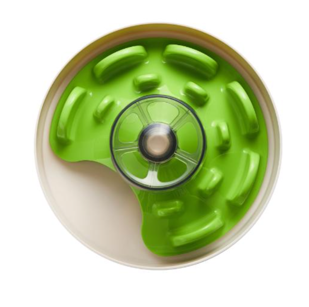 SPIN InteractiveSlow Feeder ( Tricky ) - UFO Maze Green