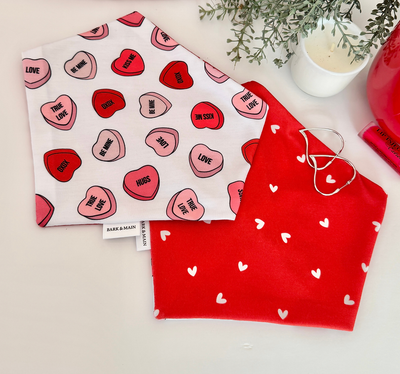 Candy Hearts Reversible Bandana - BM
