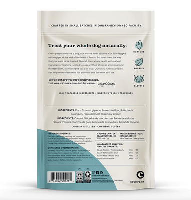 Semi Moist Mini Trainers Duck Treats - Crumps