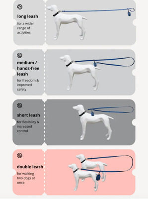 Waterproof City Dog Leash - Cherry