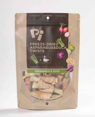 Freeze-Dried Asparagus &amp; Duck Twists - PI