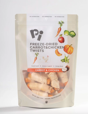 Freeze-Dried Carrot &amp; Chicken Twists - PI