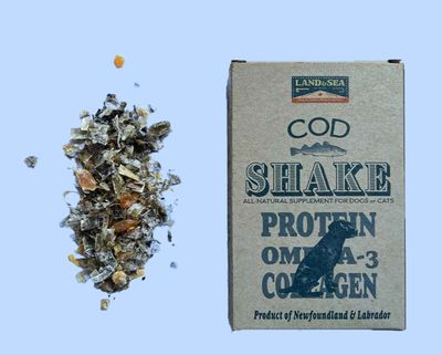 Cod Skin Shake Supplement for Dogs - Land &amp; Sea
