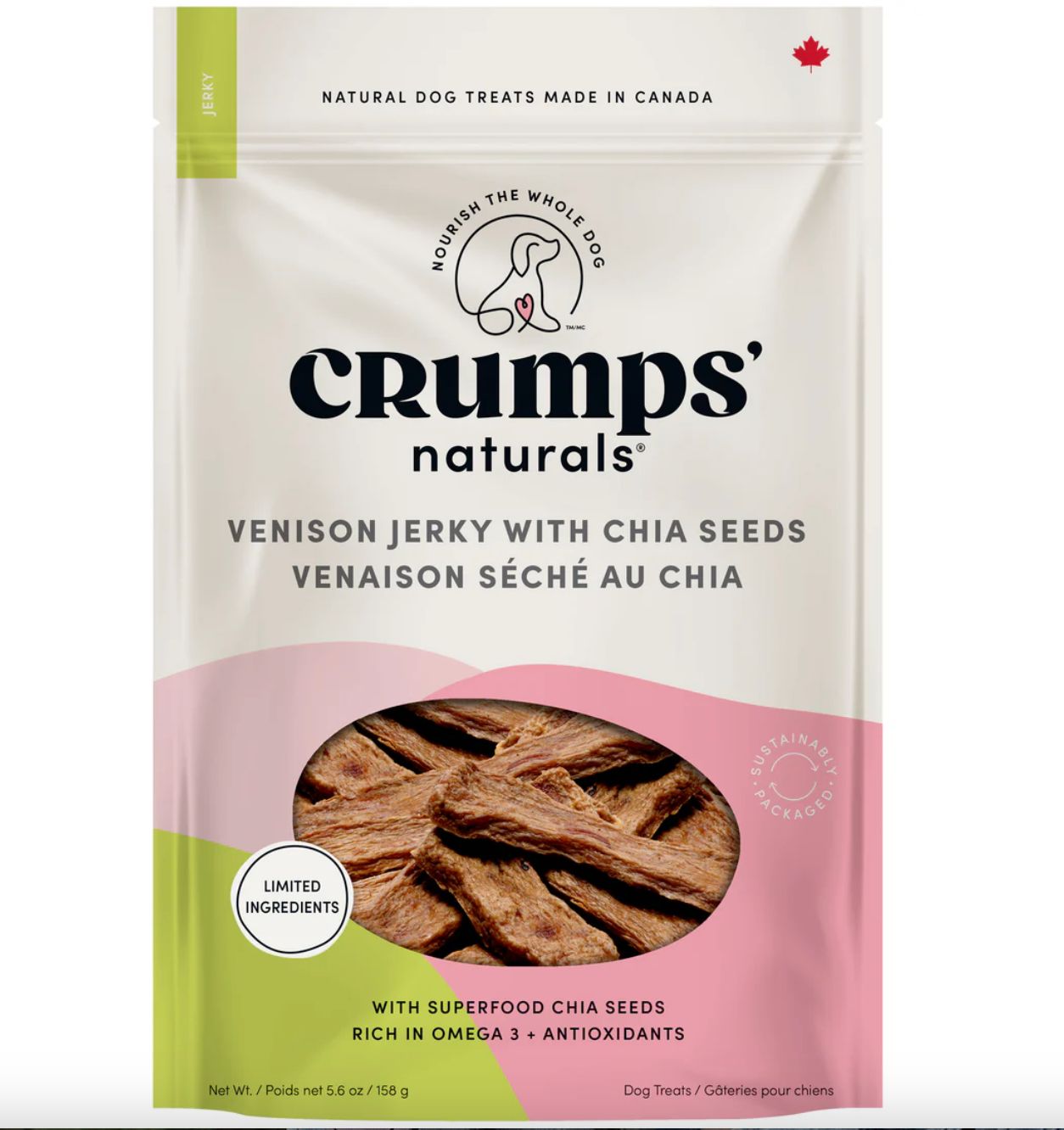 Venison Jerky with Chia Seeds - Crumps