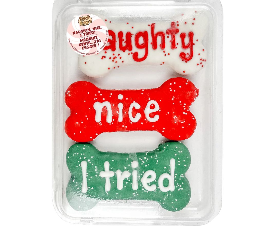 Naughty or Nice - 3 Bones Cookie - B&amp;R