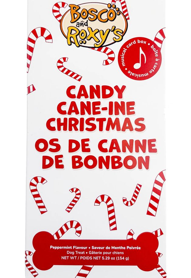 Singing Christmas Card Candy Cane Cookie - B&amp;R
