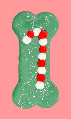 Singing Christmas Card Candy Cane Cookie - B&R