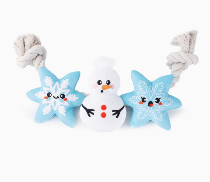 Snowman & Snowflakes Rope Toy - HS Snowman & Snowflakes Rope Toy - HS