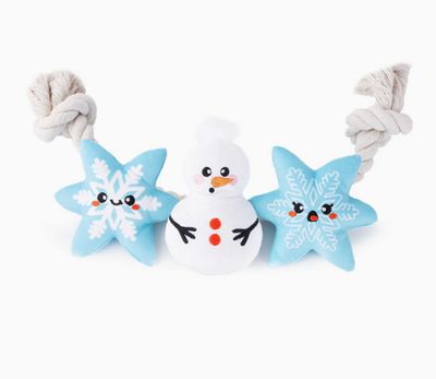 Snowman & Snowflakes Rope Toy - HS Snowman & Snowflakes Rope Toy - HS