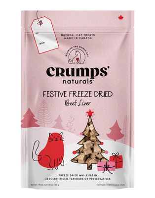 Holiday Festive Freeze Dried Beef Cat Treats - Crumps Holiday Festive Freeze Dried Beef Cat Treats - Crumps