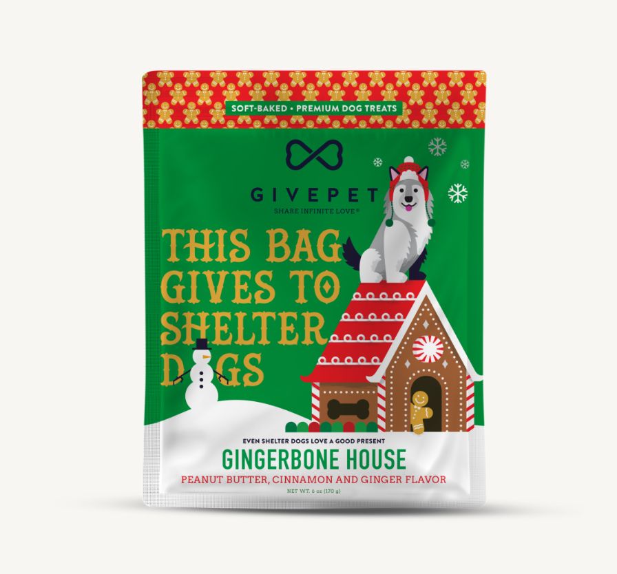 Gingerbone House Dog Treats - GivePet Gingerbone House Dog Treats - GivePet