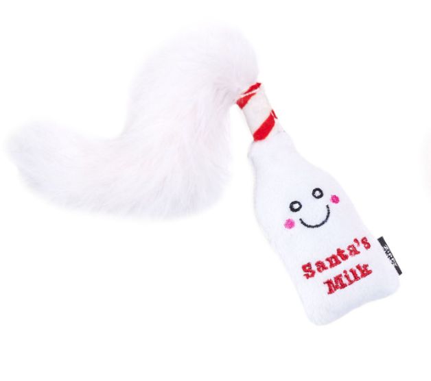 Santa's Milk Catnip Toy - ZP Santa's Milk Catnip Toy - ZP