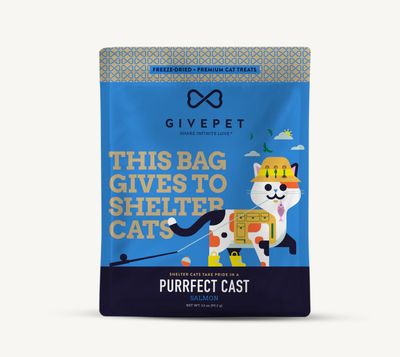 Purrfect Cast Freeze-Dried Salmon Cat Treats - GivePet