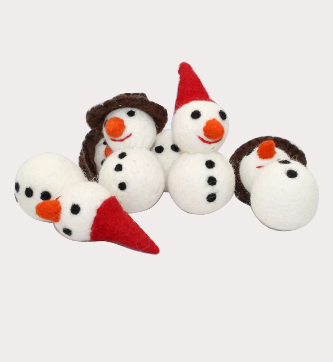 Felt Snowman Cat Toy Felt Snowman Cat Toy
