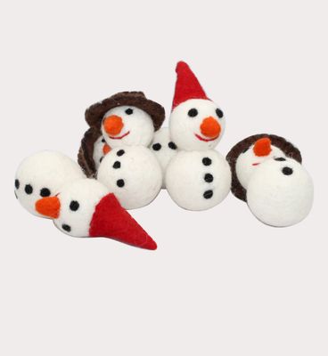 Felt Snowman Cat Toy