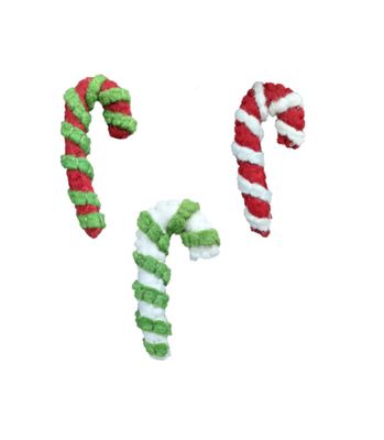 Felt Candy Cane Cat Toy
