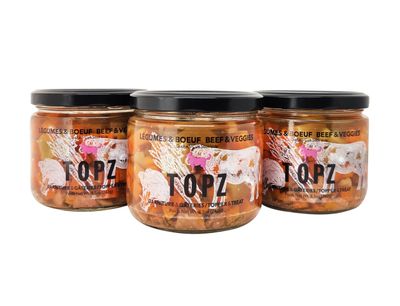 Beef & Veggies in Bone Broth in Glass Jar - TOPZ Beef & Veggies in Bone Broth in Glass Jar - TOPZ
